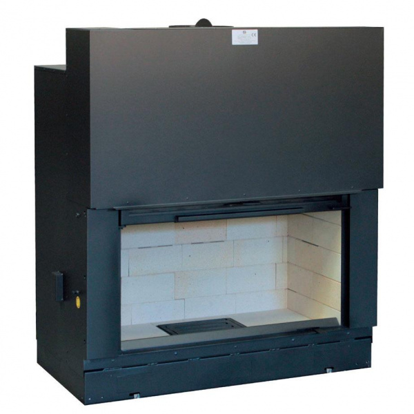 купить каминная топка h 1200 simple face ws black (axis)