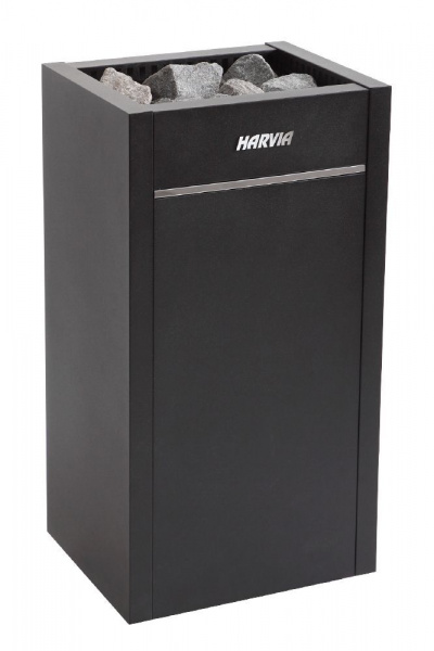 купить harvia электрическая печь virta hl900400s hl90s black, с парогенератором, 9.0 квт+2.0 квт (без пульта управления griffin в комплекте)