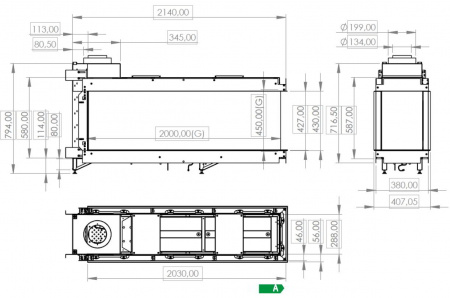 купить газовый камин milafire mfp 2000