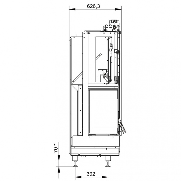 купить каминная топка ecomonoblocco wt 78l v12et (palazzetti)