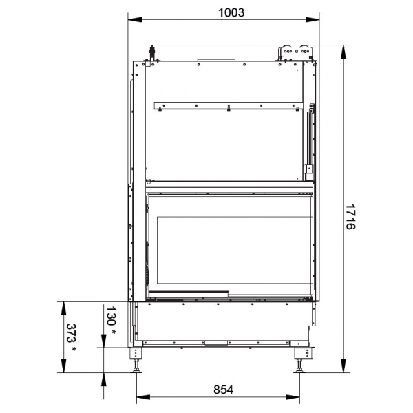 купить каминная топка ecomonoblocco wt 78r n12 (palazzetti)