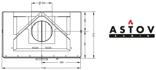 купить каминная топка astov п3с 11074