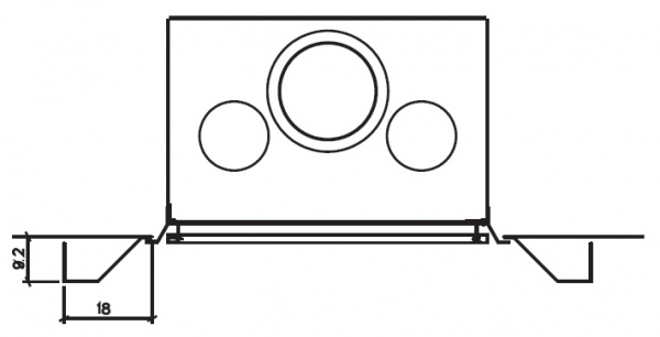 купить облицовка iron, под pellbox scf, luce 62, luce plus 62, piana (edilkamin)