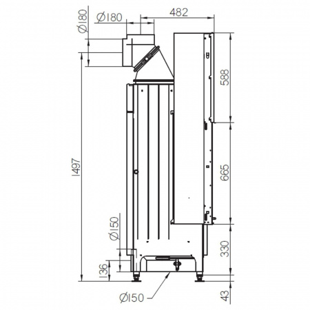 купить топка sunny fire 40 v (palazzetti)