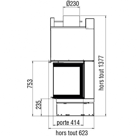 купить каминная топка xp01003v (axis)