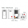 купить печь ten plus, blanco (edilkamin)