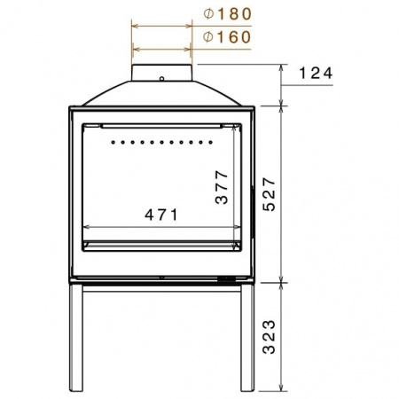 купить печь l51 bg (liseo)