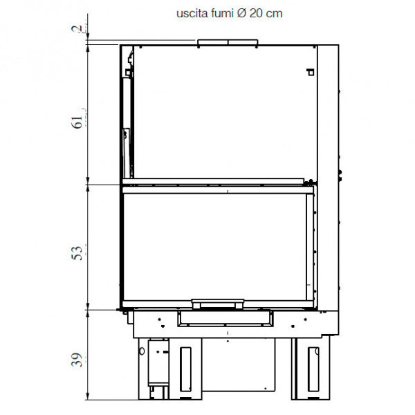 купить каминная топка ic tekno 2 sx n (edilkamin)