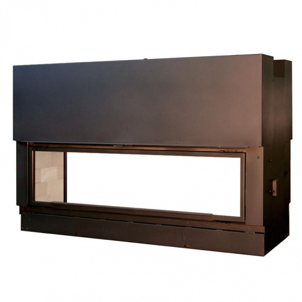 купить каминная топка h 1600 double face xxl ws black (axis)