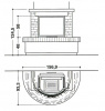 купить облицовка bressanone, круглая, без банкеток (palazzetti)