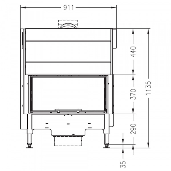 купить топка sunny fire 73 front (palazzetti)