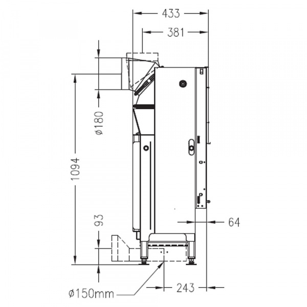 купить топка sunny fire 73 front (palazzetti)