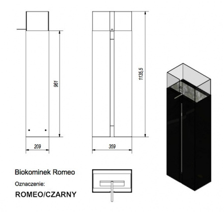 купить биокамин kratki romeo, tuv