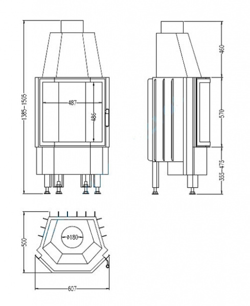 купить топка radiante 800/57 rk (hark)