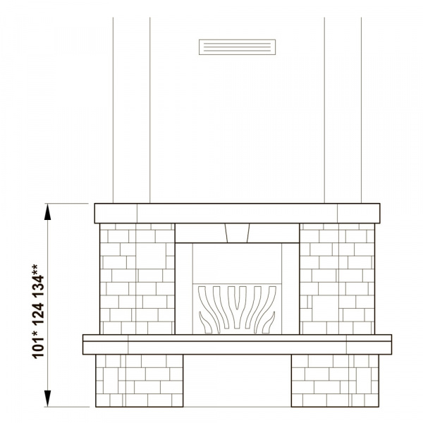 купить облицовка valcamonica corner (palazzetti)
