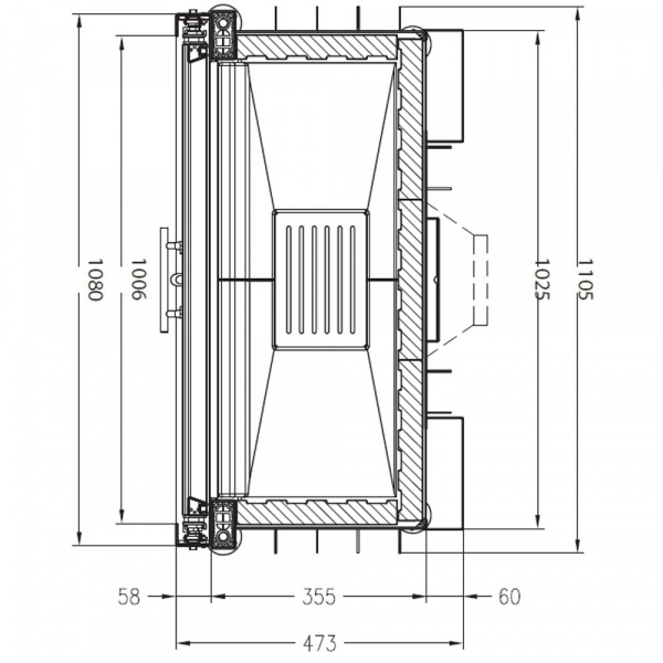 купить топка sunny fire 100 front (palazzetti)