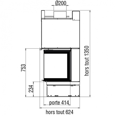 купить каминная топка xp00803v (axis)
