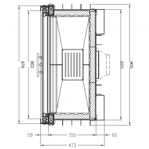 купить топка sunny fire 80 front (palazzetti)