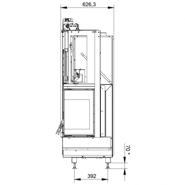купить каминная топка ecomonoblocco wt 78r v12et (palazzetti)