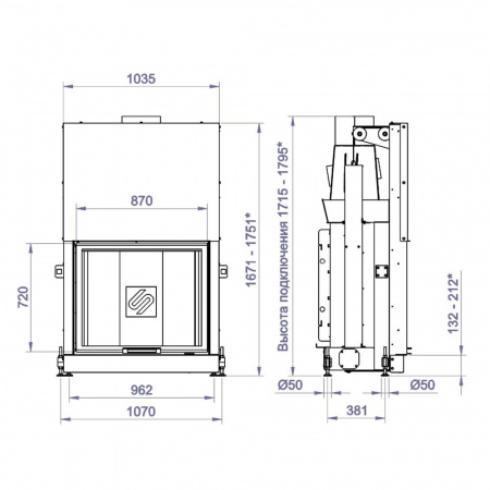 купить каминная топка f 900g (stav)