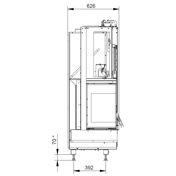 купить каминная топка ecomonoblocco wt 78l n12 (palazzetti)