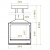 купить камин sky5 df + side glass (liseo)