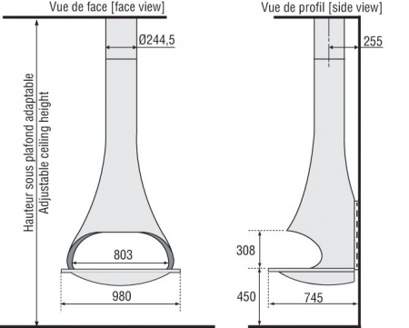 купить камин bordelet tatiana 997 центральный открытый