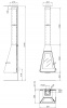купить дизайнерский камин rocal d-9