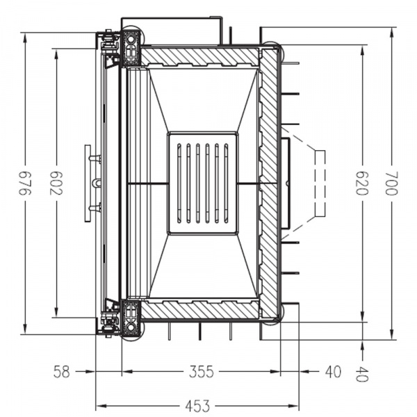 купить топка sunny fire 60 front (palazzetti)